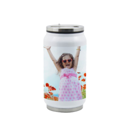 Gourde canette Blanche 300 ml