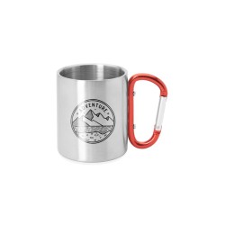 Mug métal avec mousqueton